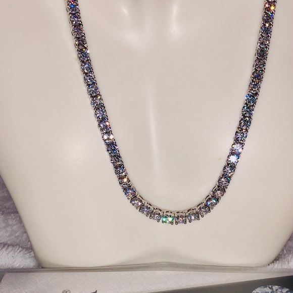 5.1mm VVS moissanite diamond tennis chain, 13ct GRA Certified, Pass Diamond test - Picture 6 of 7